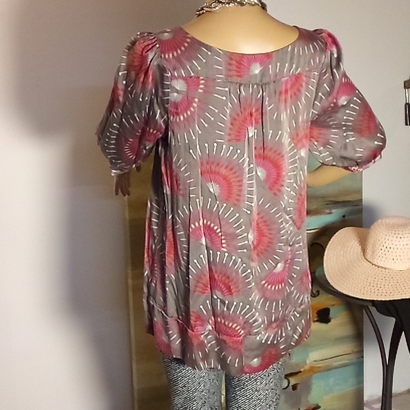 Gorgeous 100% Silk Nougat London Blouse size 2 - Picture 7 of 10